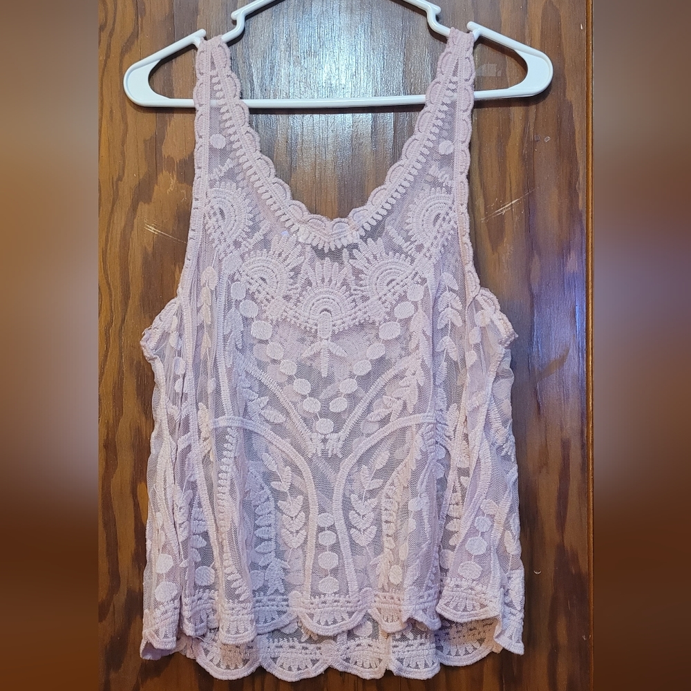 Light pink top